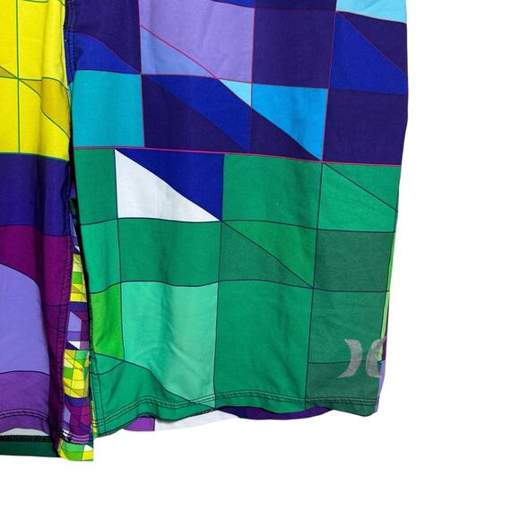 Hurley Phantom Mens Bold Primary Color Block Board Shorts Swim Trunks Large - Picture 3 of 9